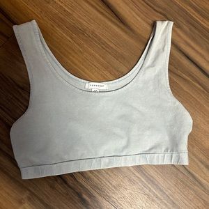 top shop light blue tank